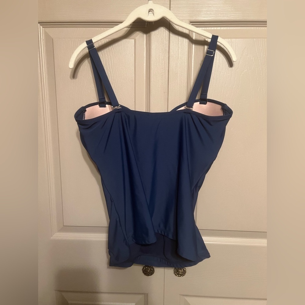 Tropical Escape Blue Swim Top - Picture 2 of 3